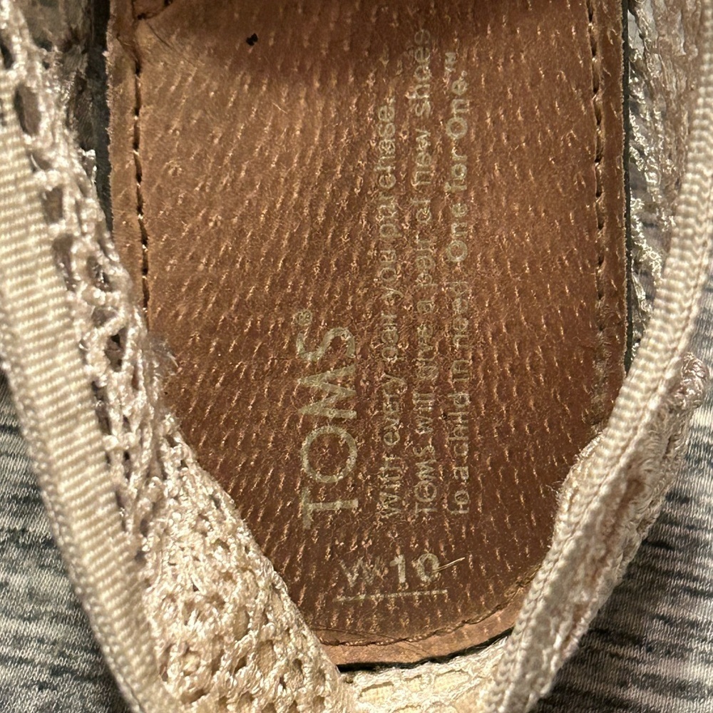 Tom’s Ladies Slip On Lace Shoes Size 10 - Picture 4 of 5